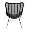 Baxton Studio Colorado Modern Bohemian Black Rattan and Metal Accent Chair 224-13132-ZORO - alternate 5